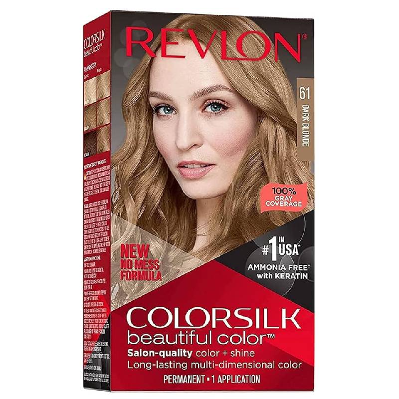 رنگ مو بلوند تیره بدون سولفات رولون آمریکا شماره 61