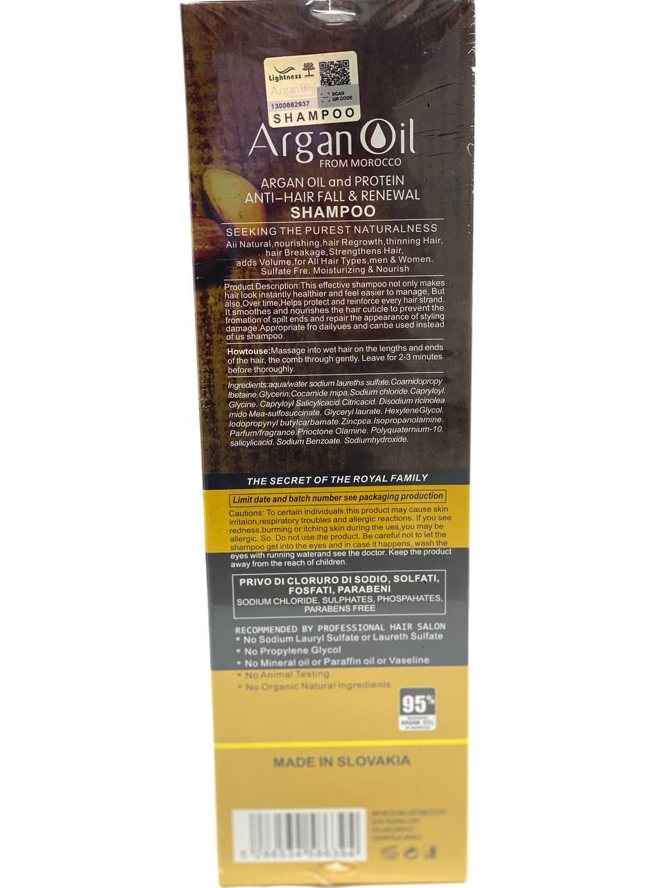 شامپو بدون سولفات آرگان لایتنس