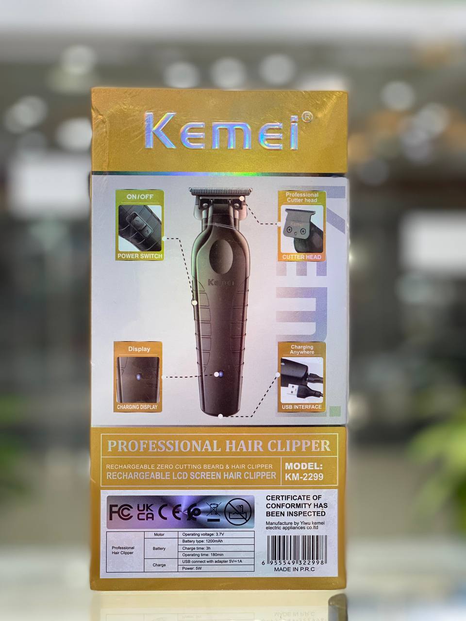 ماشین اصلاح سر و صورت کیمی مدل KM-2299