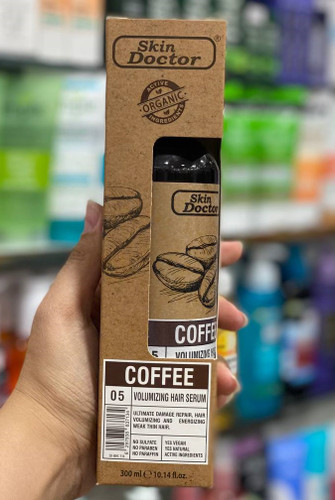 سرم حجم دهنده مو کافئین دکتر اسکین