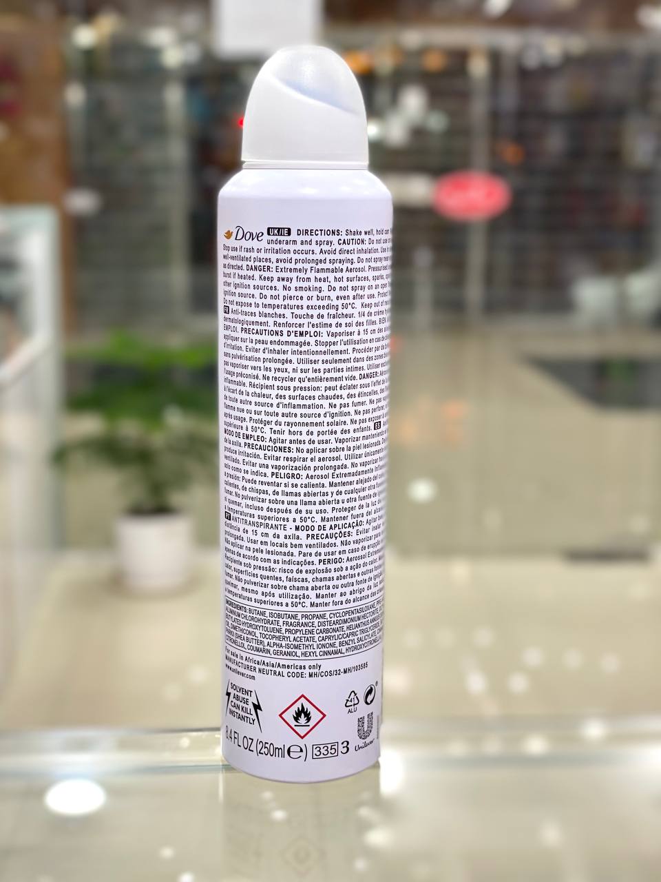 اسپری ضد تعریق داو مدل Invisible Dry