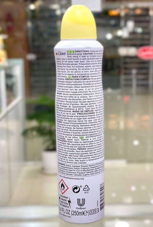 اسپری ضد تعریق داو مدل Go Fresh پرتقالی