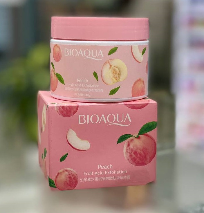 اسکراب لایه بردار صورت و بدن هلو بیوآکوا