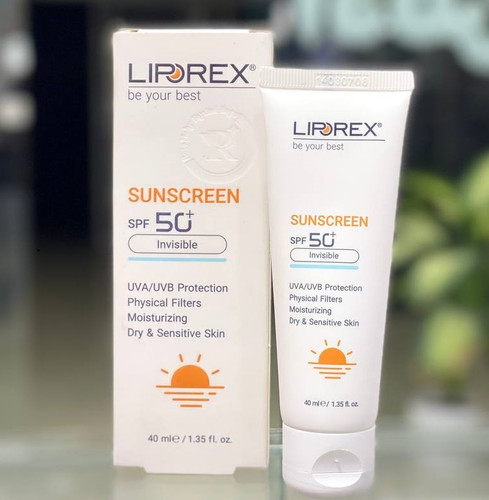 کرم ضد آفتاب بی رنگ لیپورکس برای پوست خشک و حساس