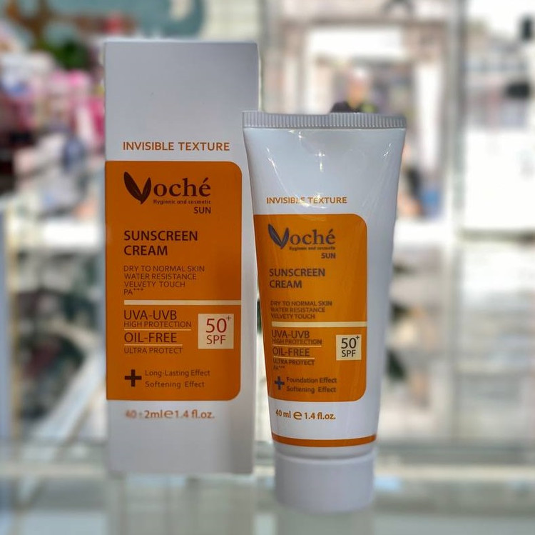 کرم ضدآفتاب بی رنگ وچه مناسب پوست خشک و نرمال حجم 40 میل