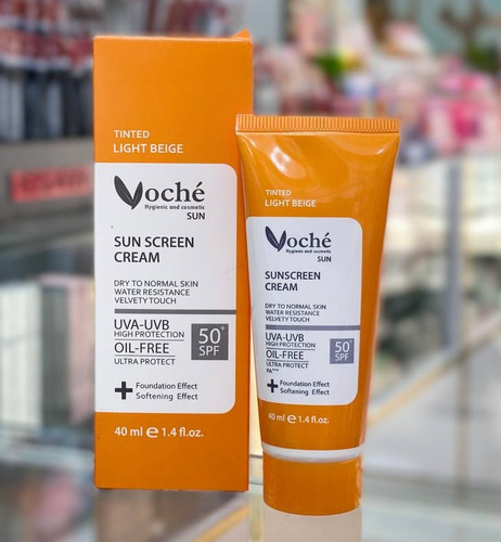 کرم ضد آفتاب رنگی وچه با SPF50 مناسب پوست خشک و معمولی حجم 40 میلی لیتر