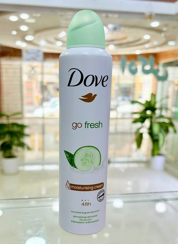 اسپری ضدتعریق زنانه داو با رایحه خیار و چای سبز